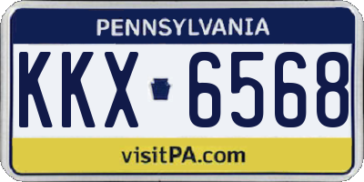 PA license plate KKX6568