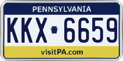PA license plate KKX6659