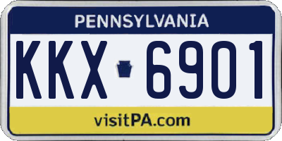 PA license plate KKX6901