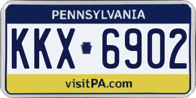 PA license plate KKX6902