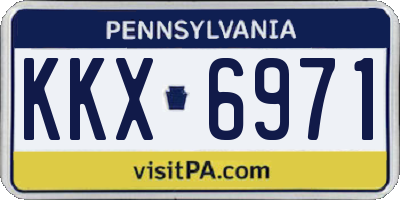 PA license plate KKX6971