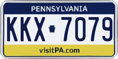 PA license plate KKX7079