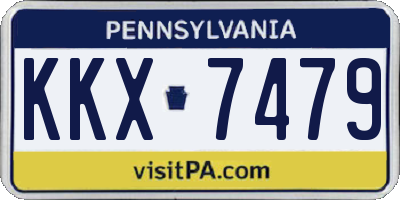 PA license plate KKX7479