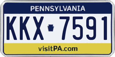 PA license plate KKX7591