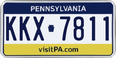 PA license plate KKX7811