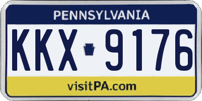 PA license plate KKX9176