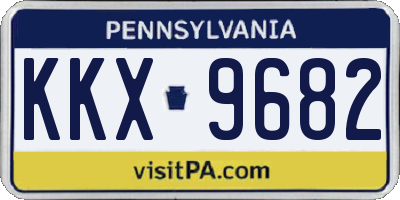 PA license plate KKX9682