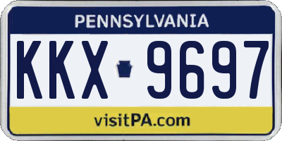 PA license plate KKX9697