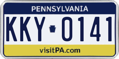 PA license plate KKY0141