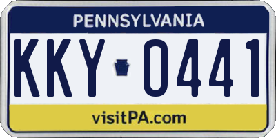 PA license plate KKY0441