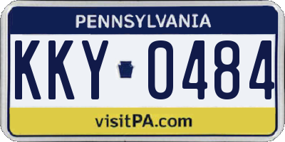 PA license plate KKY0484