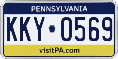 PA license plate KKY0569