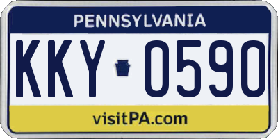 PA license plate KKY0590