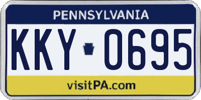 PA license plate KKY0695