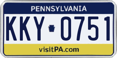 PA license plate KKY0751