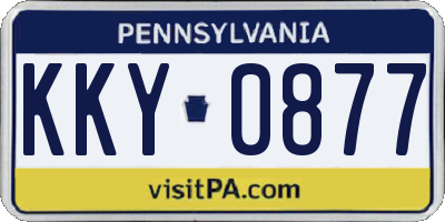PA license plate KKY0877