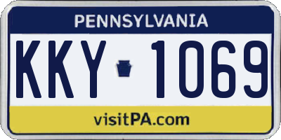 PA license plate KKY1069
