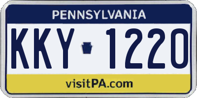 PA license plate KKY1220