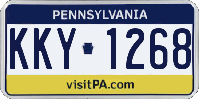 PA license plate KKY1268