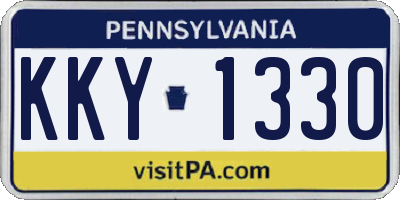 PA license plate KKY1330