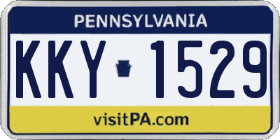 PA license plate KKY1529
