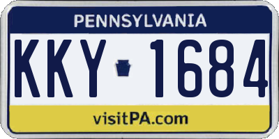 PA license plate KKY1684