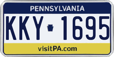 PA license plate KKY1695