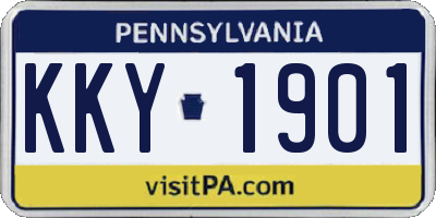 PA license plate KKY1901