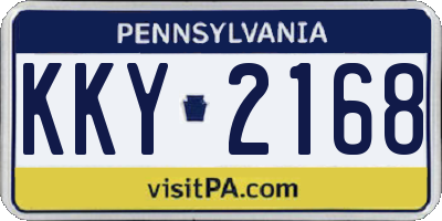 PA license plate KKY2168