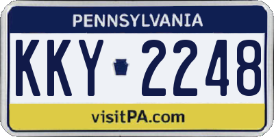 PA license plate KKY2248