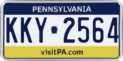 PA license plate KKY2564