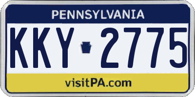 PA license plate KKY2775
