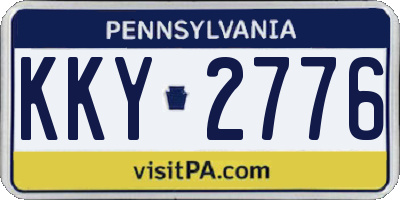 PA license plate KKY2776