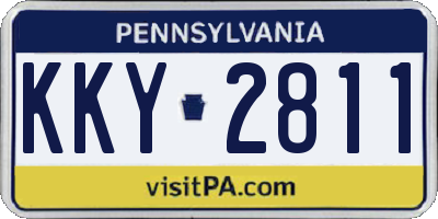 PA license plate KKY2811