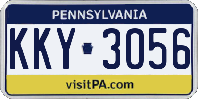 PA license plate KKY3056