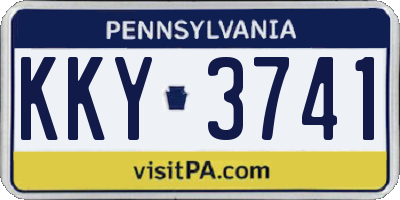 PA license plate KKY3741