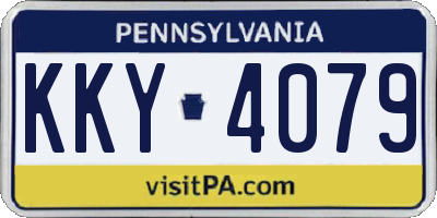 PA license plate KKY4079