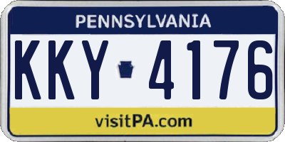 PA license plate KKY4176