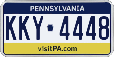 PA license plate KKY4448