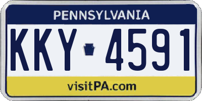 PA license plate KKY4591