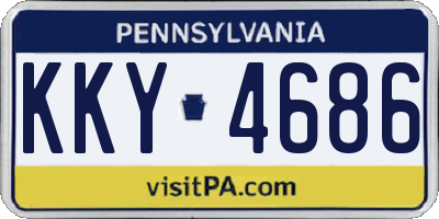 PA license plate KKY4686