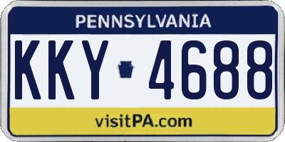 PA license plate KKY4688