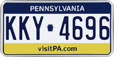 PA license plate KKY4696