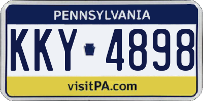 PA license plate KKY4898