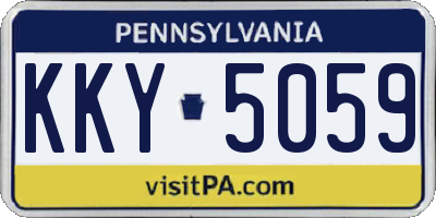 PA license plate KKY5059