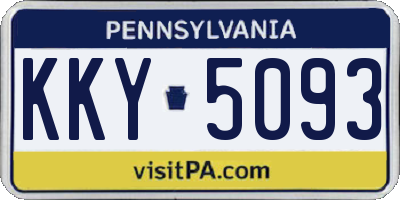 PA license plate KKY5093