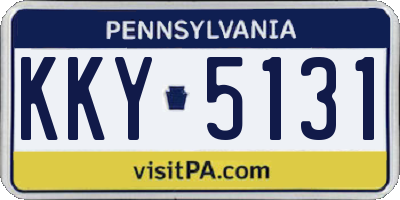 PA license plate KKY5131