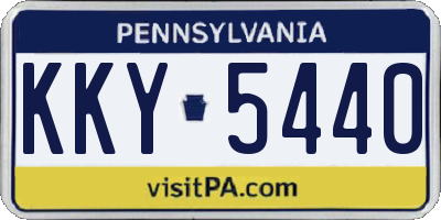 PA license plate KKY5440