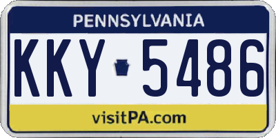 PA license plate KKY5486