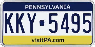 PA license plate KKY5495